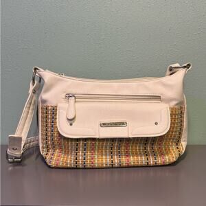 NWT Stone Mountain Leather Confetti Woven Hobo Shoulder Bag